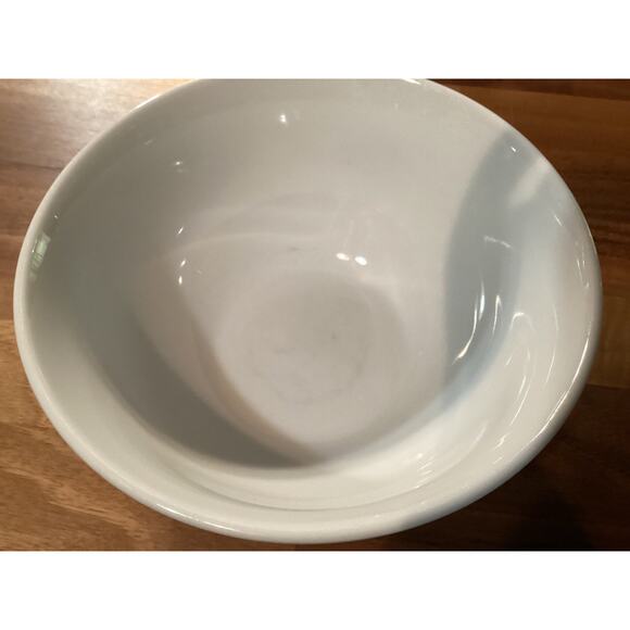 Set of 2 ONEIDA Maitre d' De Porcelain 6" Cereal Bowls White with Blue Bands - Picture 10 of 11